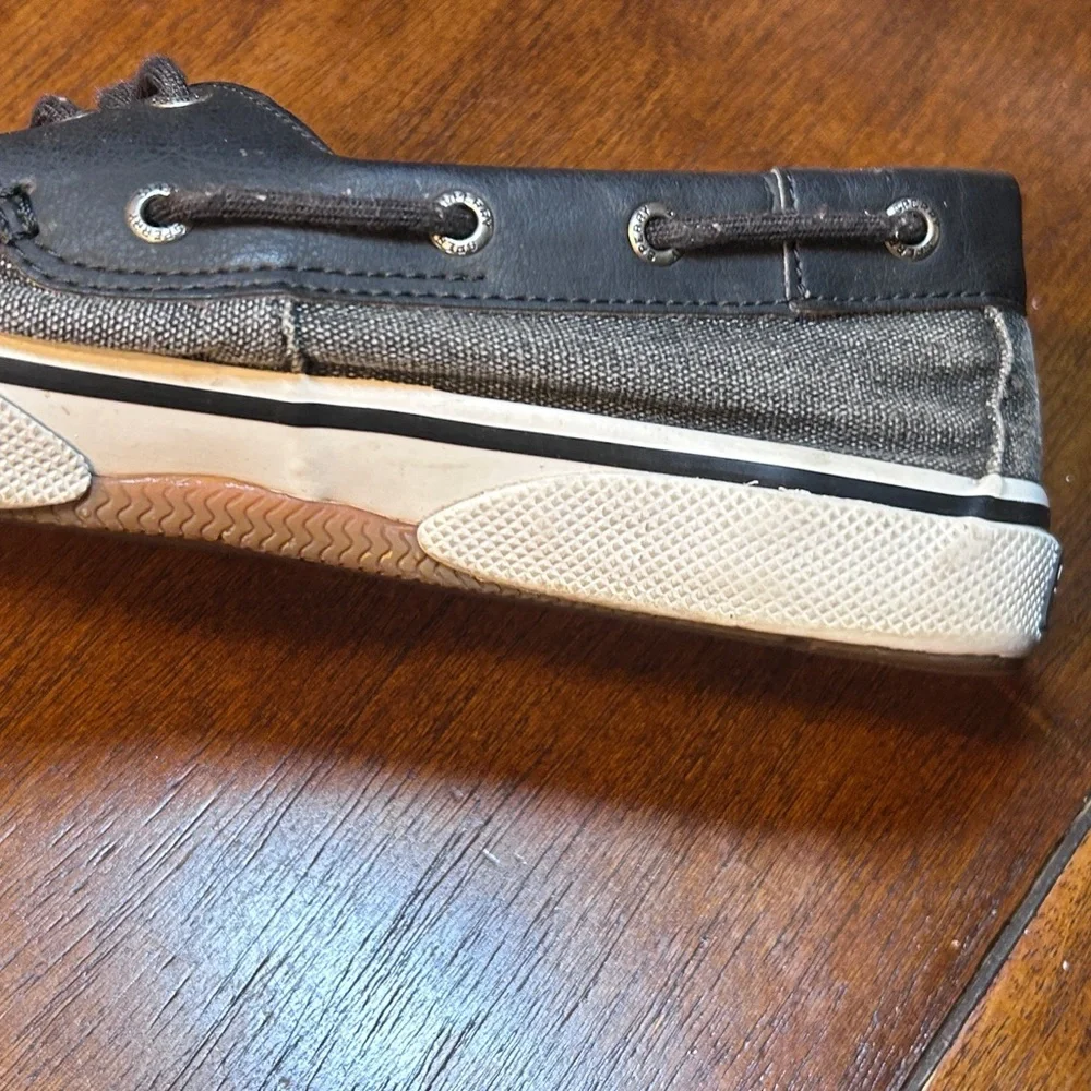 Sperry Men's Black and Gray Boat Shoes
